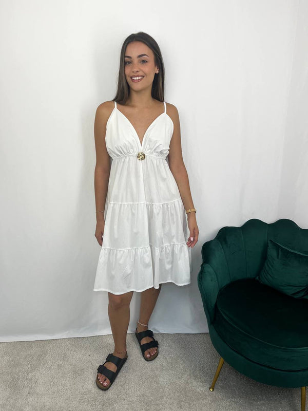 Abito Midi Luce Bianca